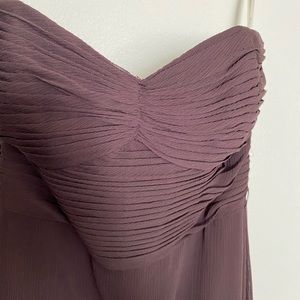 Davis bridal strapless brown dress